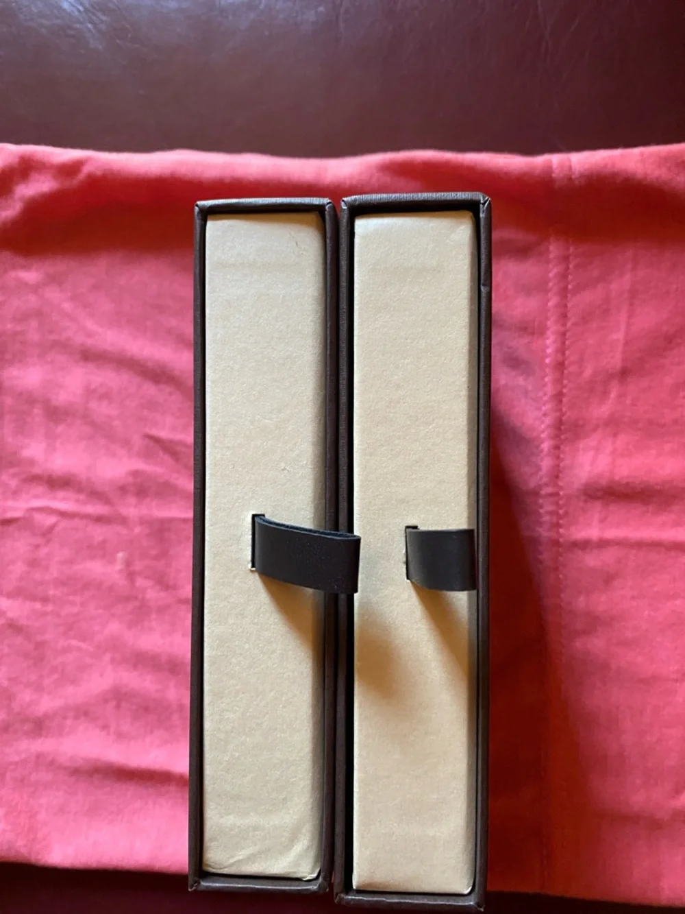 Two Louis Vuitton Dark Brown Boxes